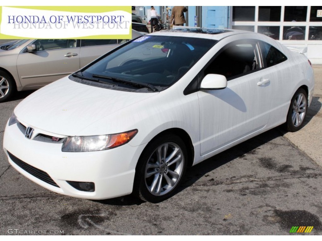 2007 Civic Si Coupe - Taffeta White / Black photo #1