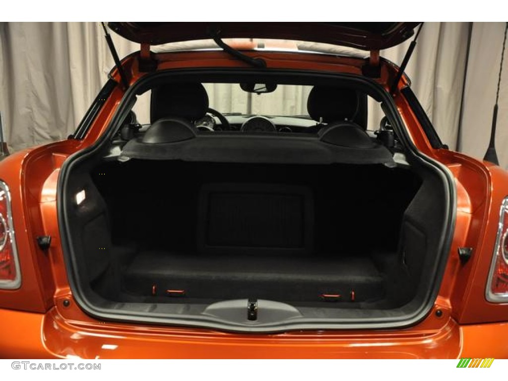 2012 Cooper S Coupe - Spice Orange Metallic / Carbon Black photo #17