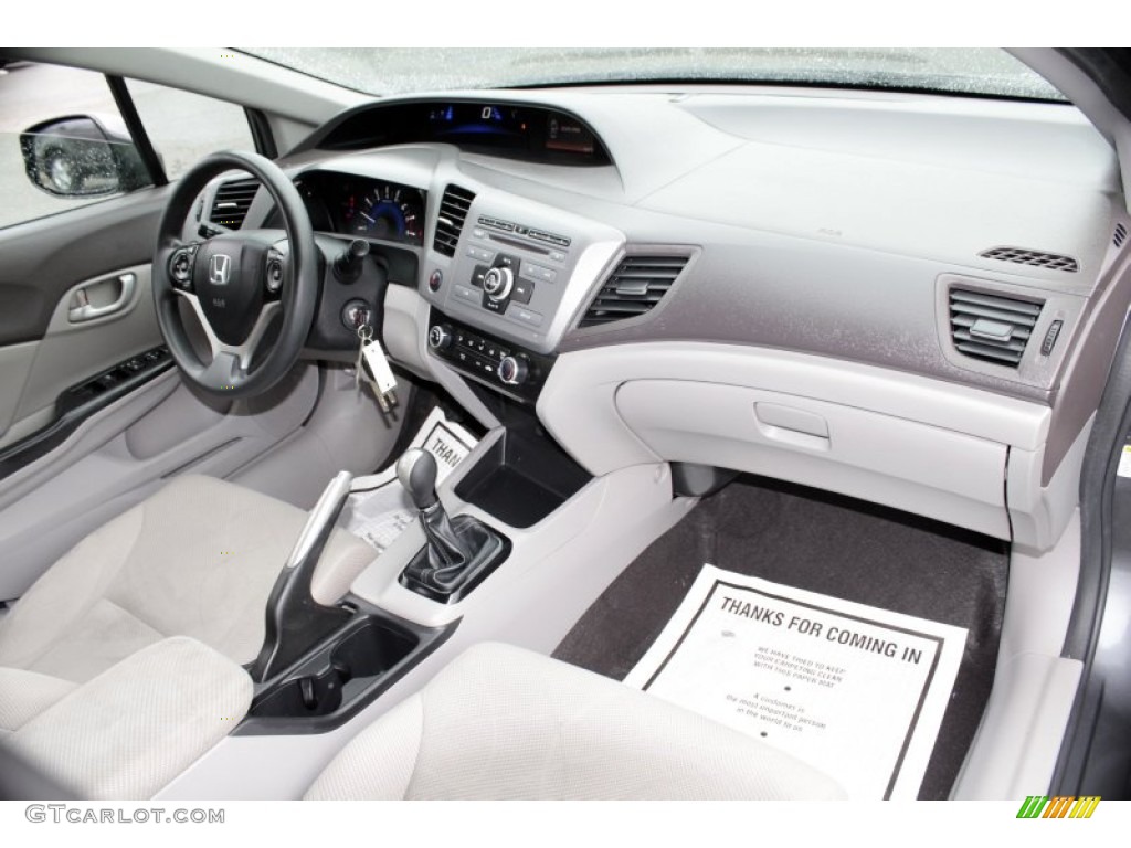 Gray Interior 2012 Honda Civic LX Sedan Photo #79275598