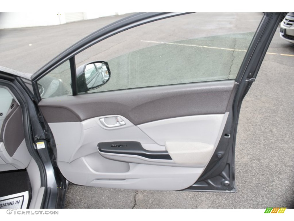 2012 Honda Civic LX Sedan Gray Door Panel Photo #79275856