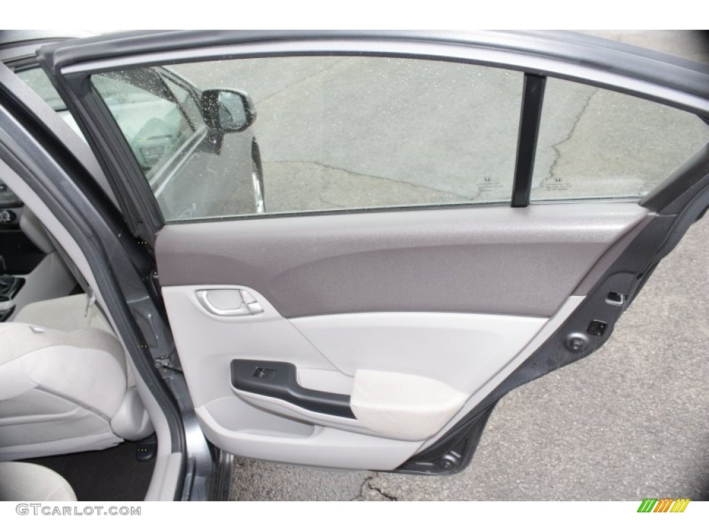 2012 Honda Civic LX Sedan Gray Door Panel Photo #79275874
