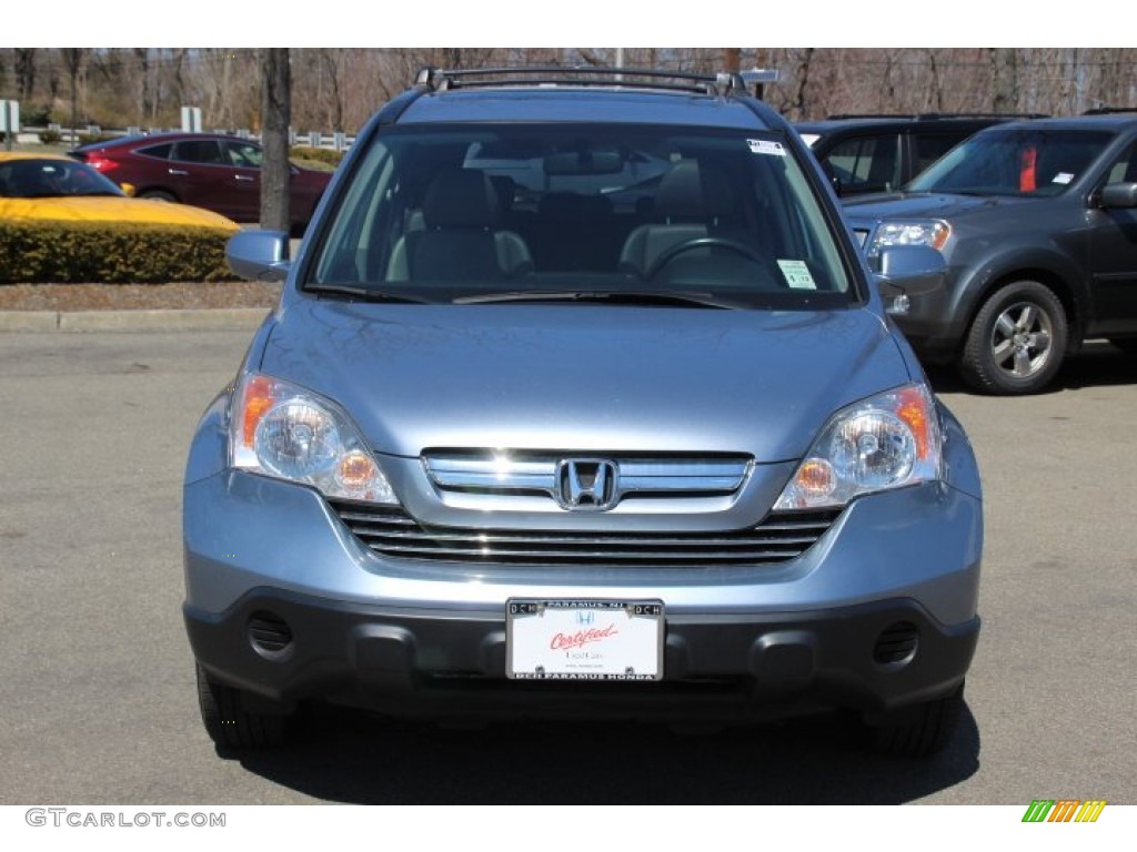 2008 CR-V EX-L 4WD - Glacier Blue Metallic / Gray photo #2