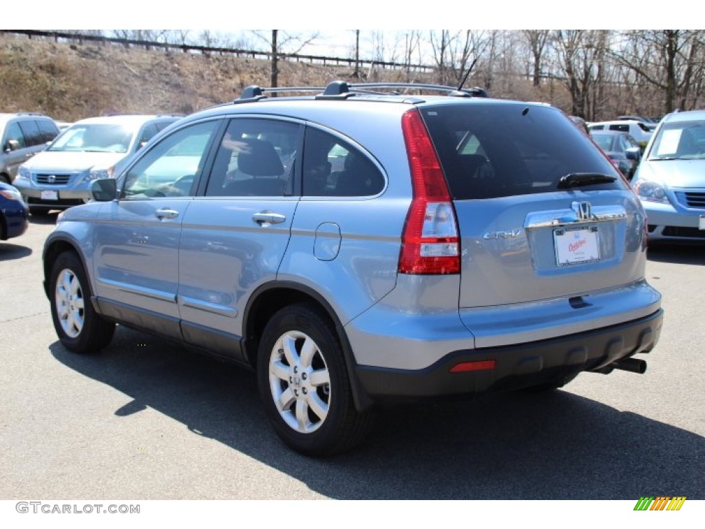 2008 CR-V EX-L 4WD - Glacier Blue Metallic / Gray photo #7