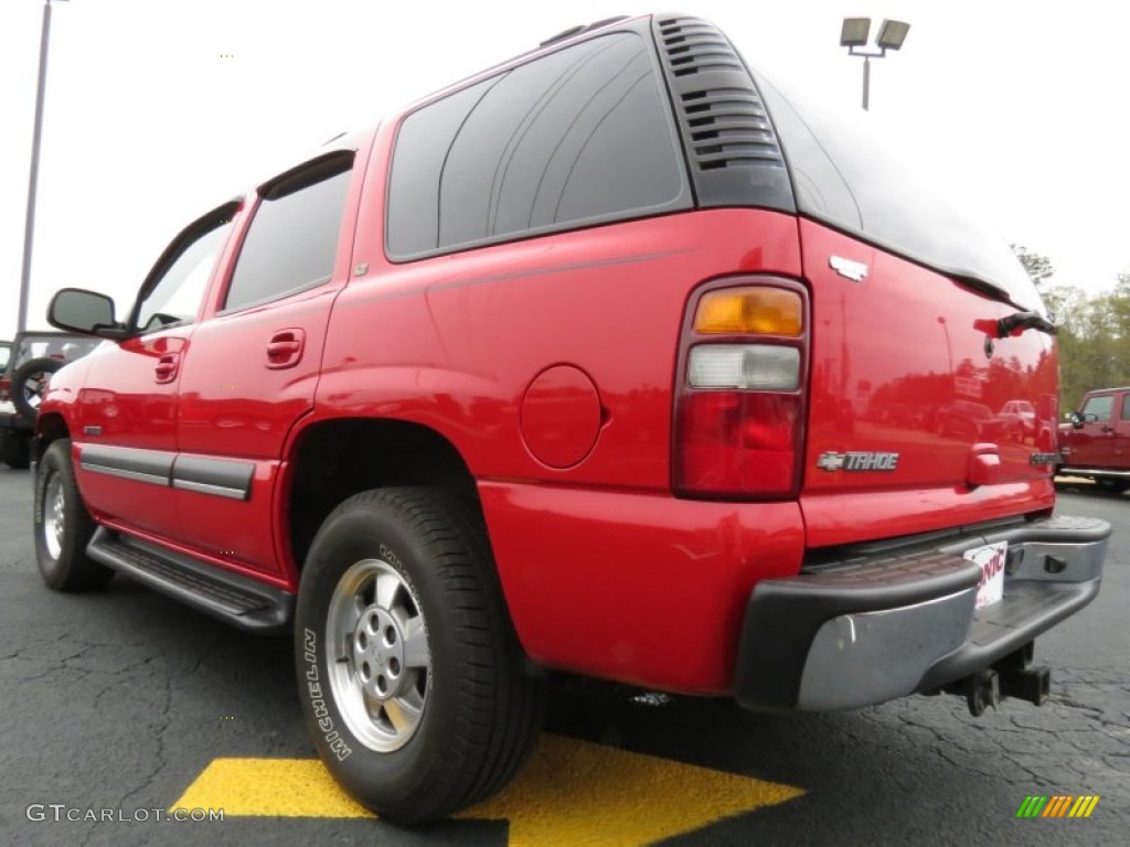 2002 Tahoe LT - Victory Red / Tan/Neutral photo #5