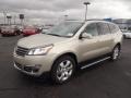 2013 Champagne Silver Metallic Chevrolet Traverse LTZ  photo #1