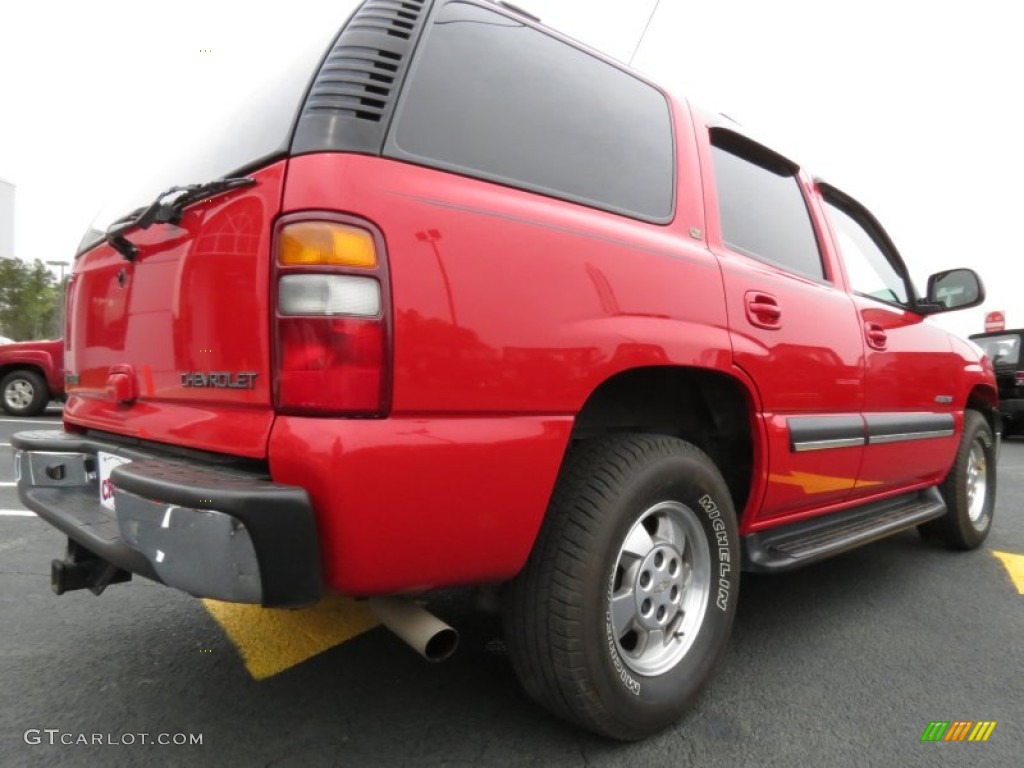 2002 Tahoe LT - Victory Red / Tan/Neutral photo #7