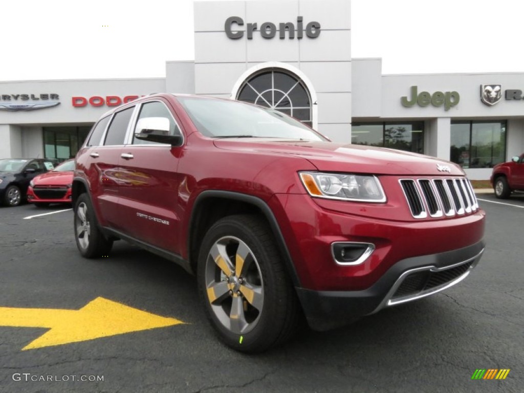 2014 Grand Cherokee Limited 4x4 - Deep Cherry Red Crystal Pearl / New Zealand Black/Light Frost photo #1