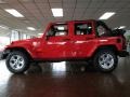2013 Rock Lobster Red Jeep Wrangler Unlimited Sahara 4x4  photo #4