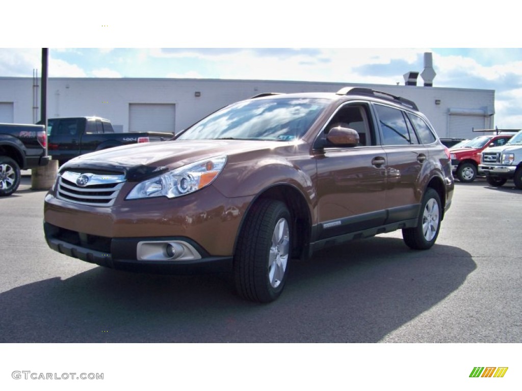 2011 Outback 2.5i Premium Wagon - Caramel Bronze Pearl / Warm Ivory photo #1