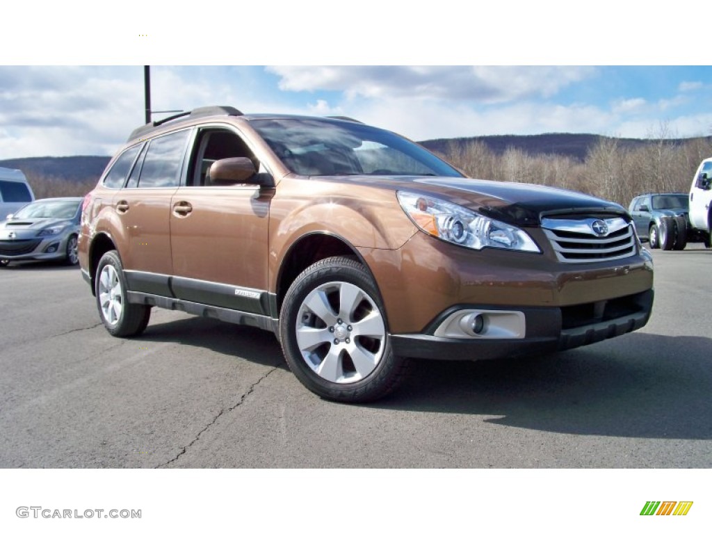 2011 Outback 2.5i Premium Wagon - Caramel Bronze Pearl / Warm Ivory photo #3