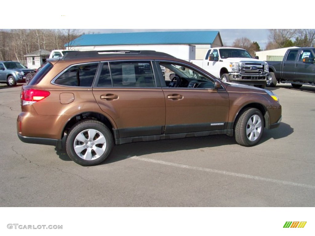 2011 Outback 2.5i Premium Wagon - Caramel Bronze Pearl / Warm Ivory photo #4