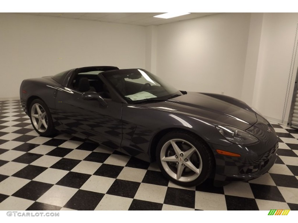 2012 Corvette Coupe - Cyber Gray Metallic / Ebony photo #9