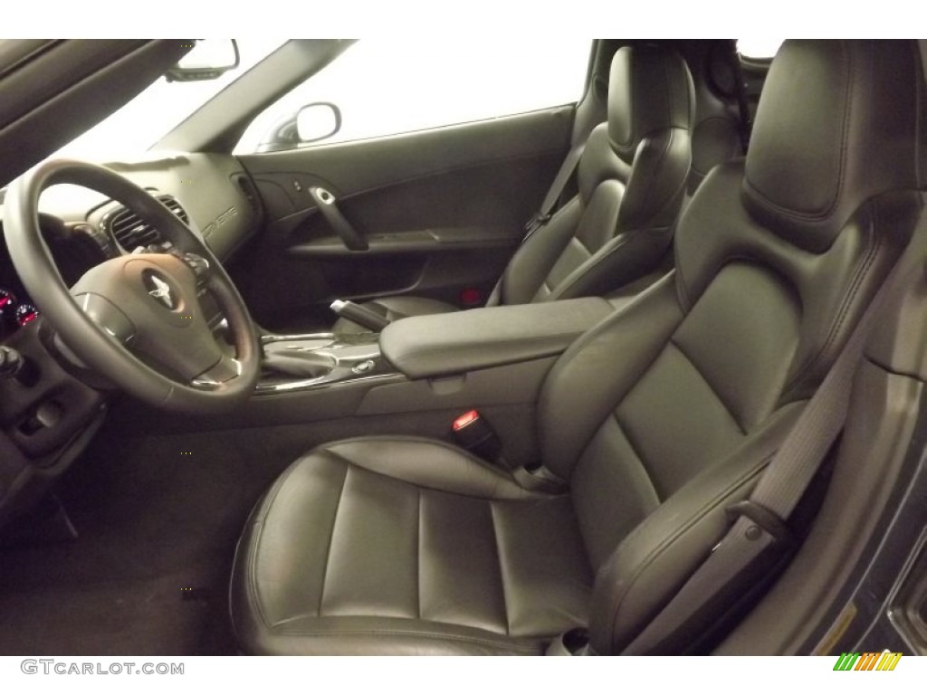 2012 Corvette Coupe - Cyber Gray Metallic / Ebony photo #13