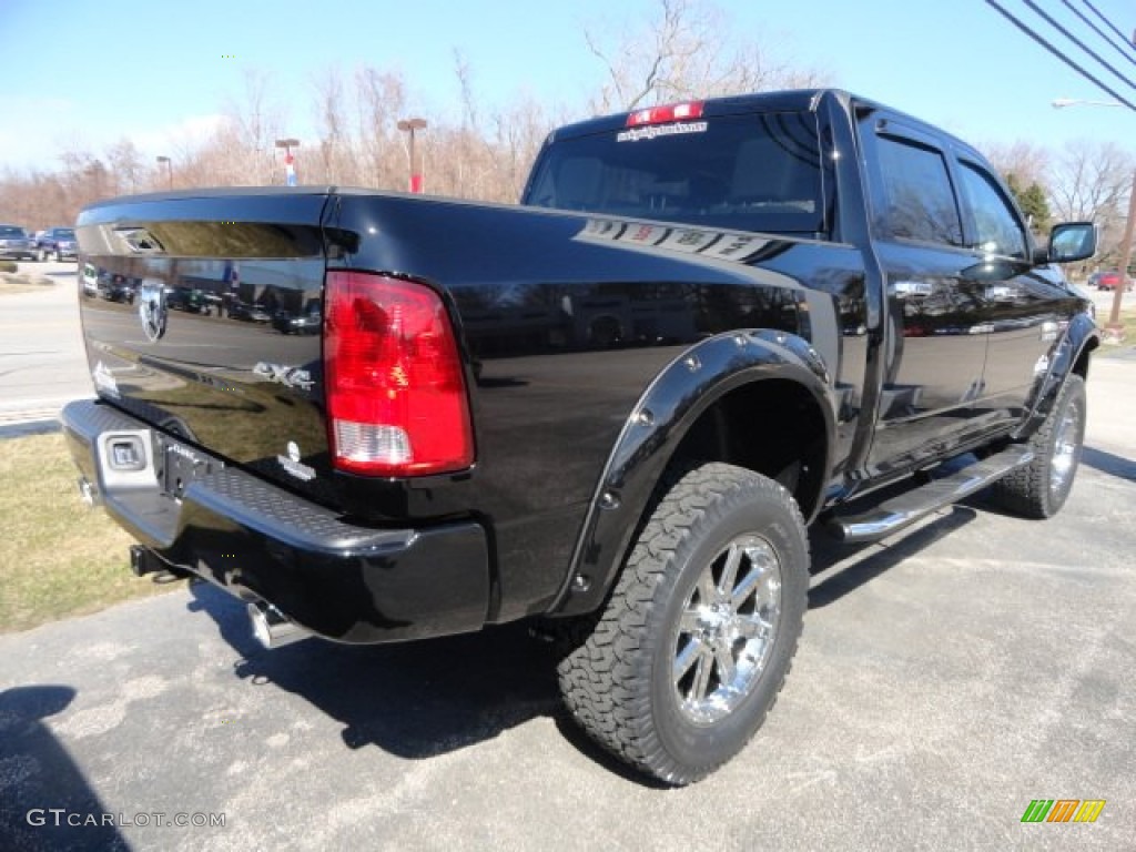 2013 1500 Express Crew Cab 4x4 - Black / Black/Diesel Gray photo #4