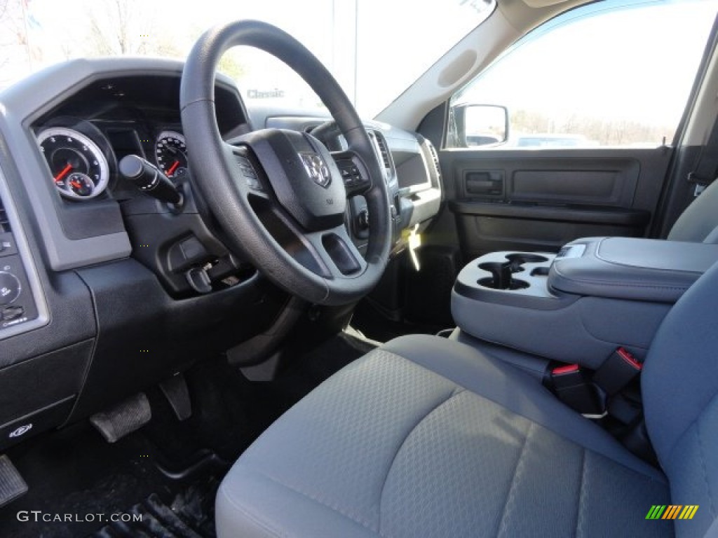 2013 1500 Express Crew Cab 4x4 - Black / Black/Diesel Gray photo #7
