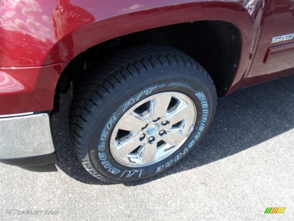 2013 Sierra 1500 SLE Extended Cab 4x4 - Sonoma Red Metallic / Ebony photo #3