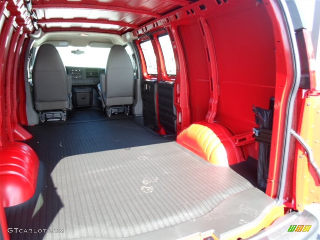 2013 Savana Van 2500 Cargo - Fire Red / Medium Pewter photo #5