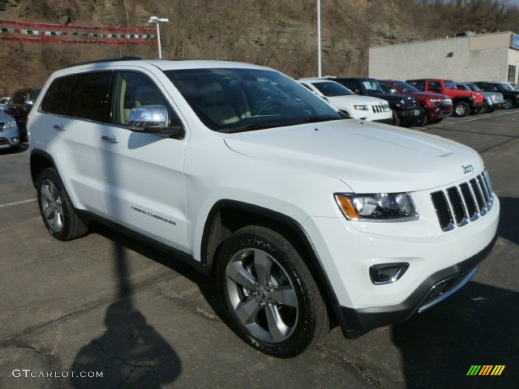 2014 Grand Cherokee Limited 4x4 - Bright White / New Zealand Black/Light Frost photo #7