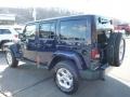 2013 True Blue Pearl Jeep Wrangler Unlimited Sahara 4x4  photo #3