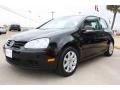 2007 Black Uni Volkswagen Rabbit 2 Door  photo #3