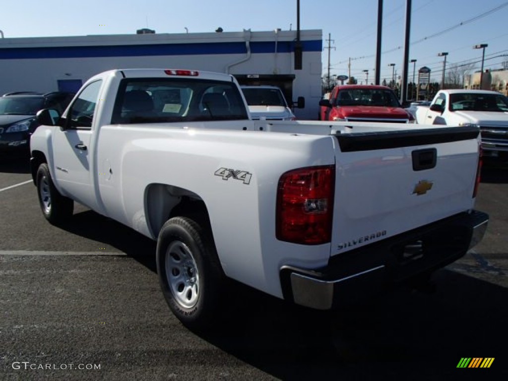 2013 Silverado 1500 Work Truck Regular Cab 4x4 - Summit White / Dark Titanium photo #8