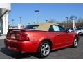 2002 Laser Red Metallic Ford Mustang GT Convertible  photo #3