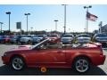 Laser Red Metallic 2002 Ford Mustang GT Convertible Exterior