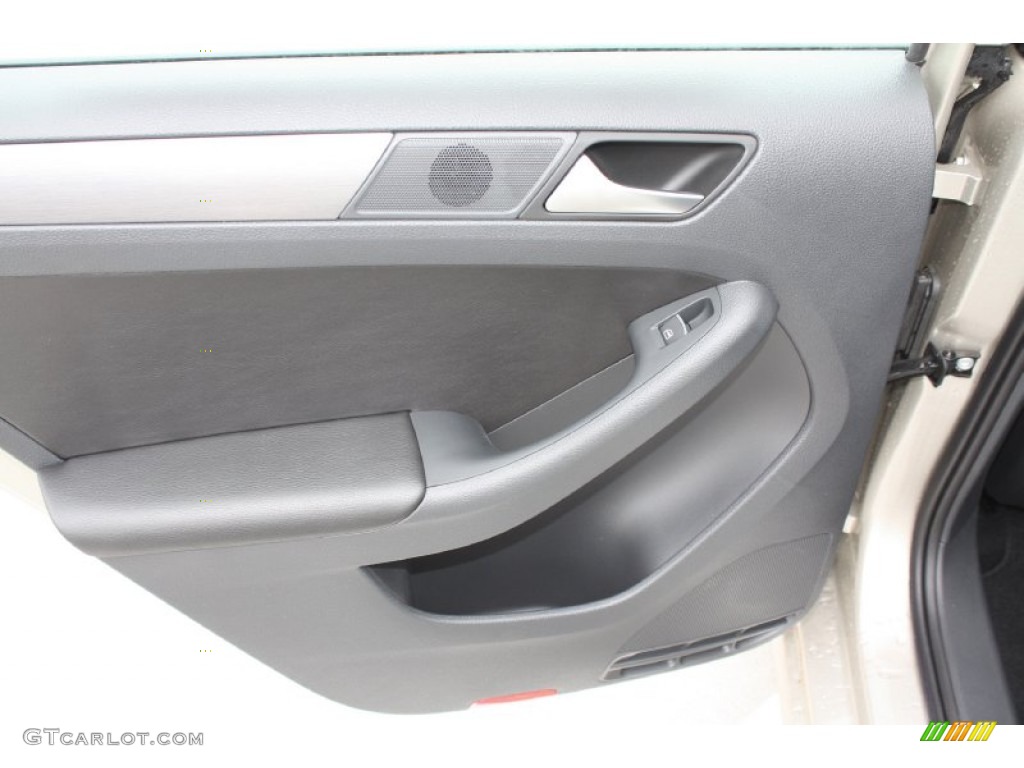 2013 Volkswagen Jetta SEL Sedan Titan Black Door Panel Photo #79285220