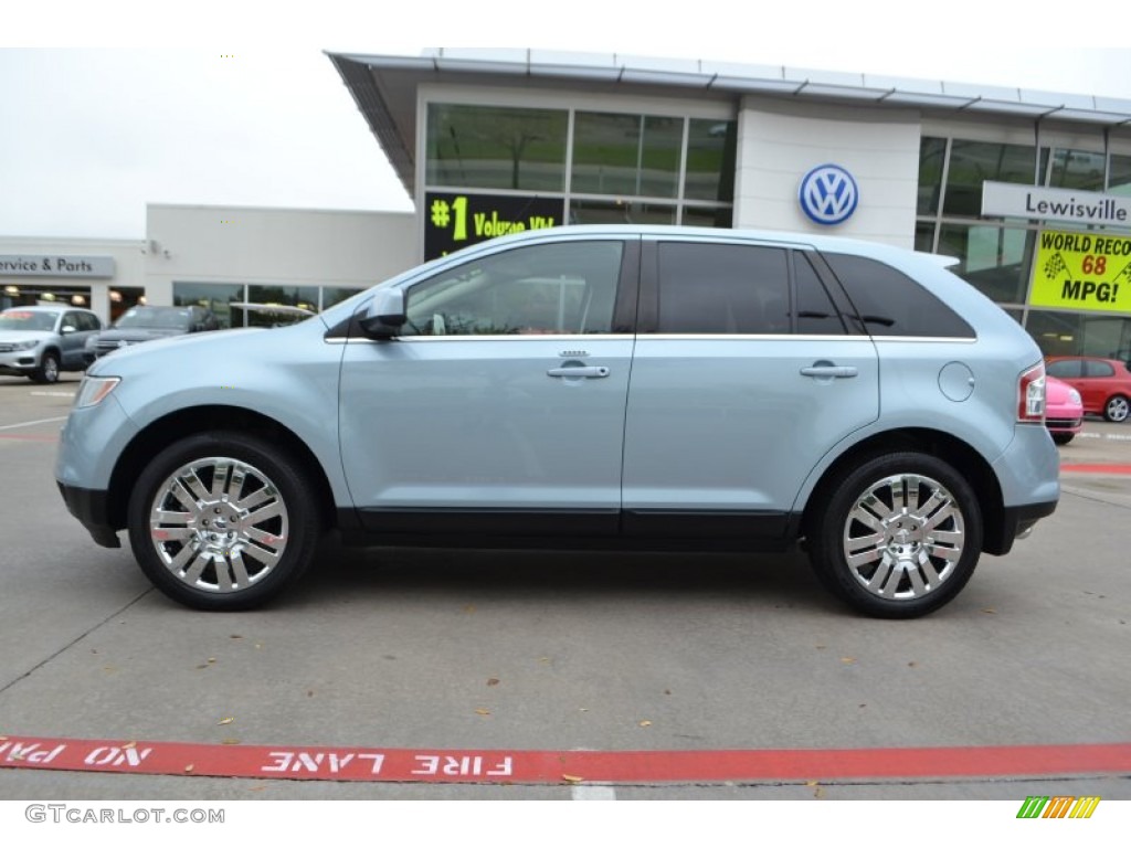 2008 Edge Limited - Light Ice Blue Metallic / Charcoal photo #2