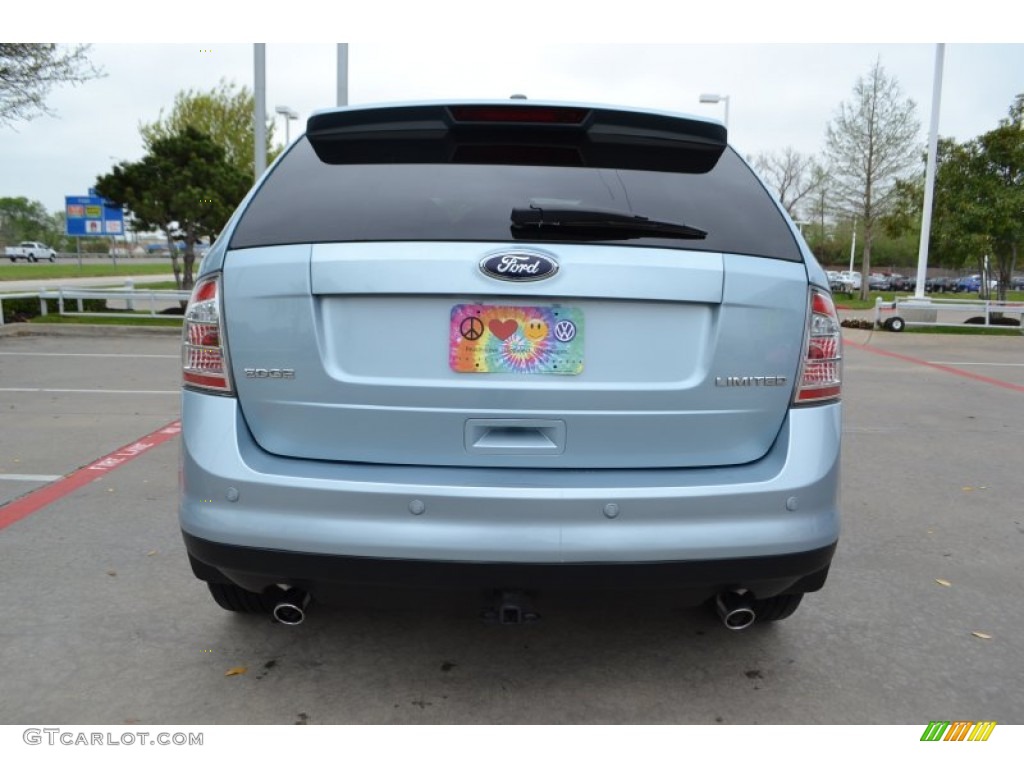 2008 Edge Limited - Light Ice Blue Metallic / Charcoal photo #4