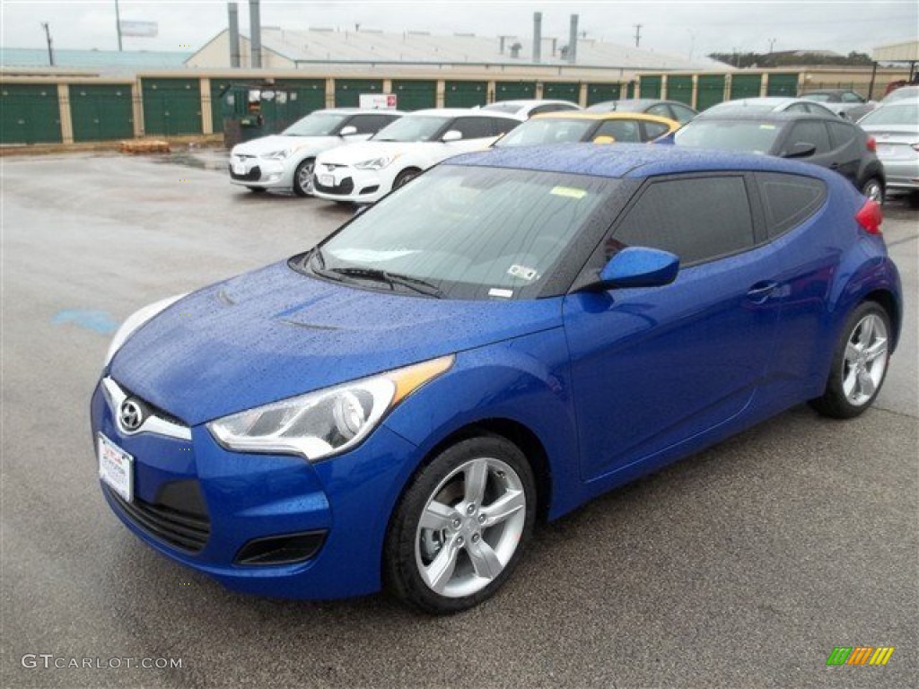 Marathon Blue 2013 Hyundai Veloster Standard Veloster Model Exterior Photo #79285814