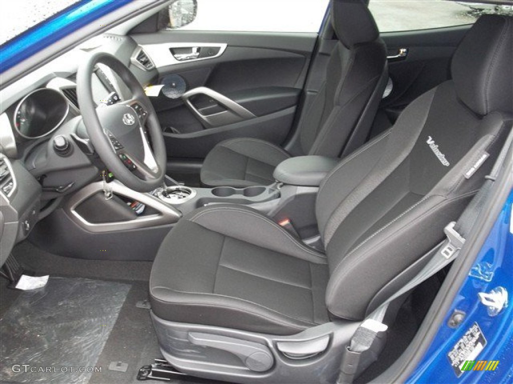 Black Interior 2013 Hyundai Veloster Standard Veloster Model Photo #79285847