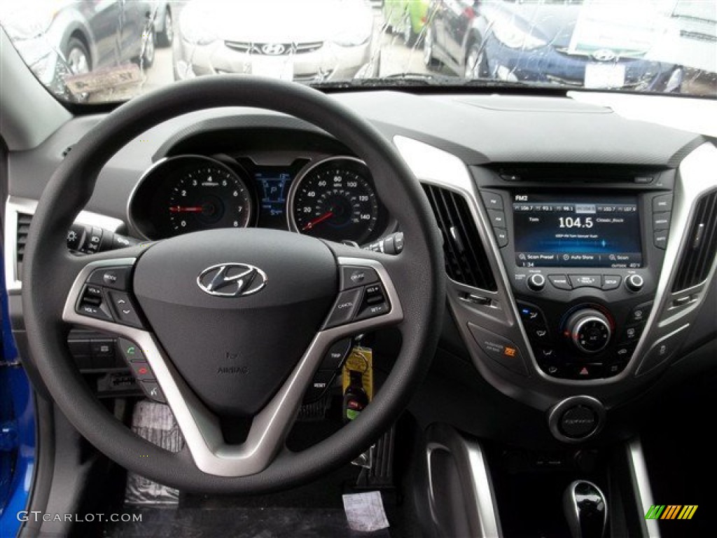 2013 Hyundai Veloster Standard Veloster Model Black Dashboard Photo #79285863