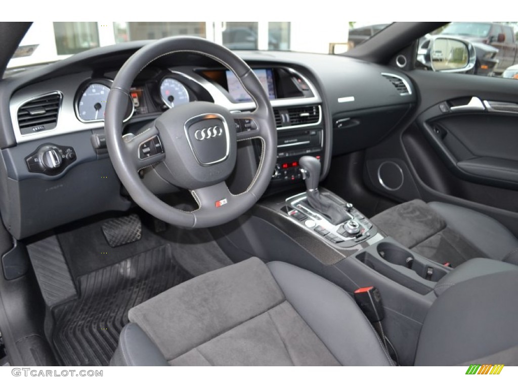 Black Interior 2012 Audi S5 4.2 FSI quattro Coupe Photo #79286058