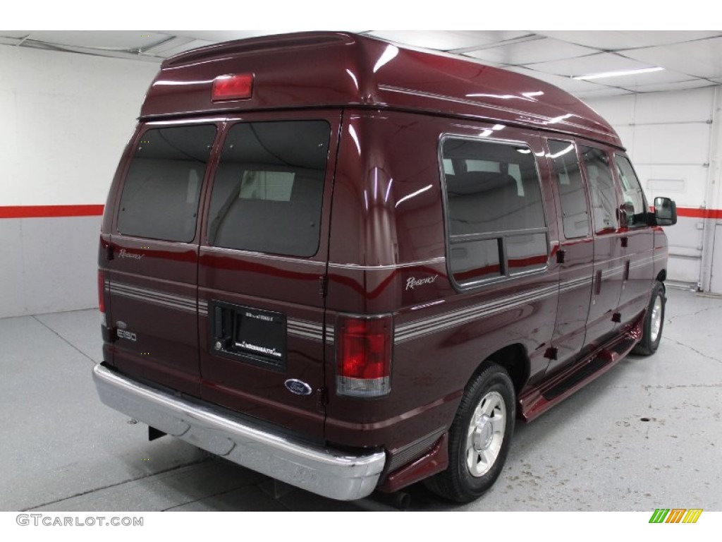 2005 E Series Van E150 Passenger Conversion - Dark Toreador Red Metallic / Medium Flint photo #12