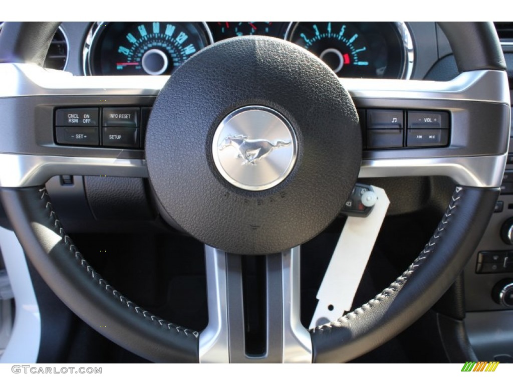 2013 Mustang V6 Convertible - Performance White / Charcoal Black photo #14