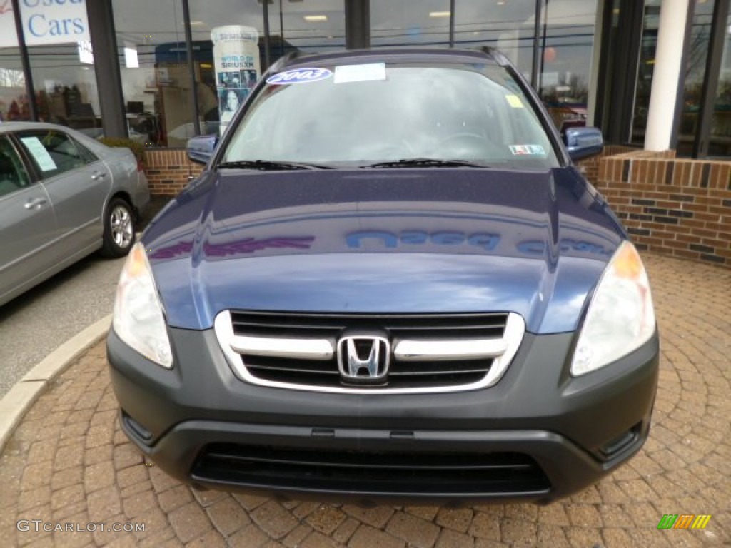 2003 CR-V EX 4WD - Eternal Blue Pearl / Black photo #2
