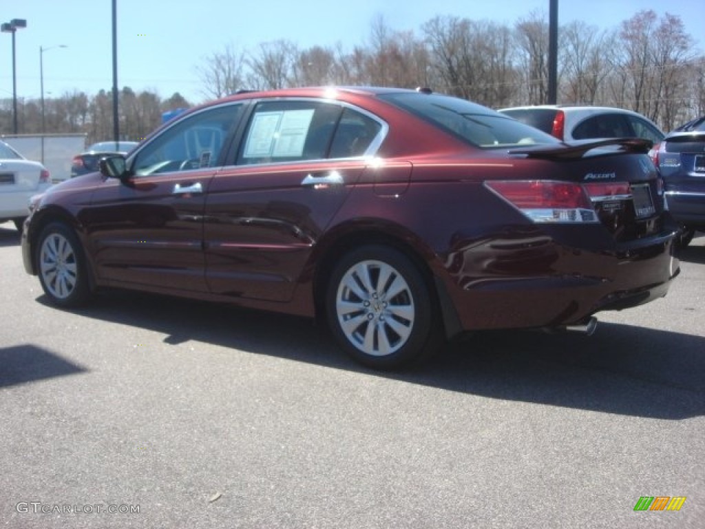 2011 Accord EX-L V6 Sedan - Basque Red Pearl / Ivory photo #3