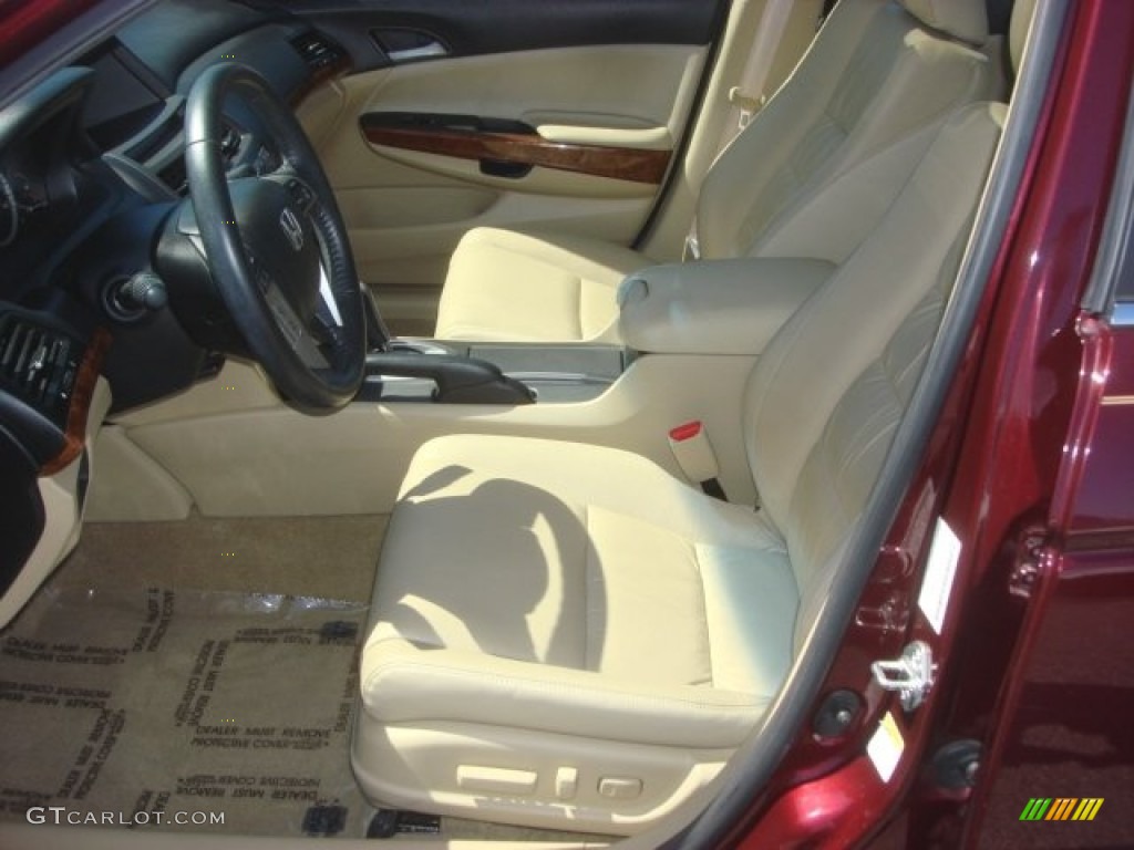 2011 Accord EX-L V6 Sedan - Basque Red Pearl / Ivory photo #9