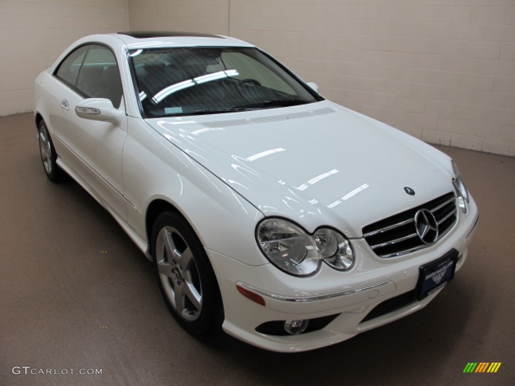 2006 CLK 500 Coupe - Alabaster White / Ash photo #1