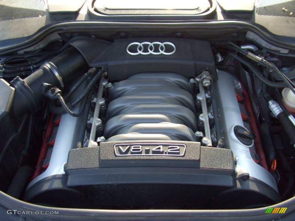 2005 A8 4.2 quattro - Oyster Grey Metallic / Black photo #27