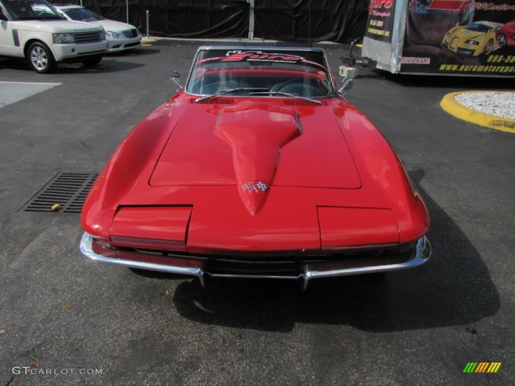 1966 Corvette Sting Ray Convertible - Rally Red / Black photo #4