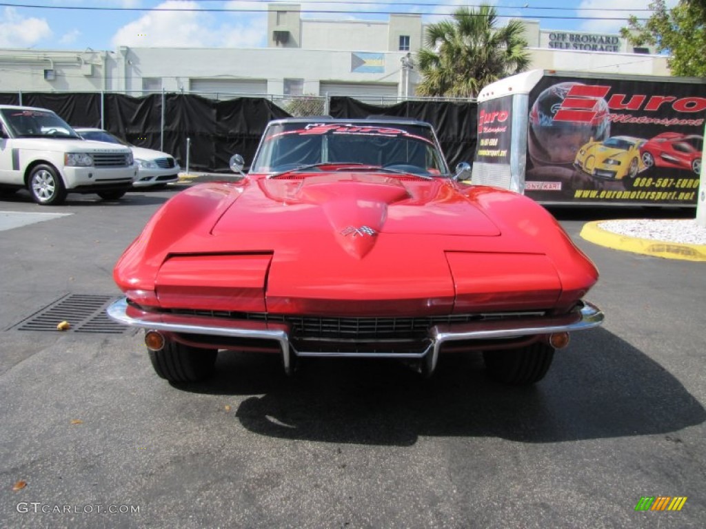 1966 Corvette Sting Ray Convertible - Rally Red / Black photo #5