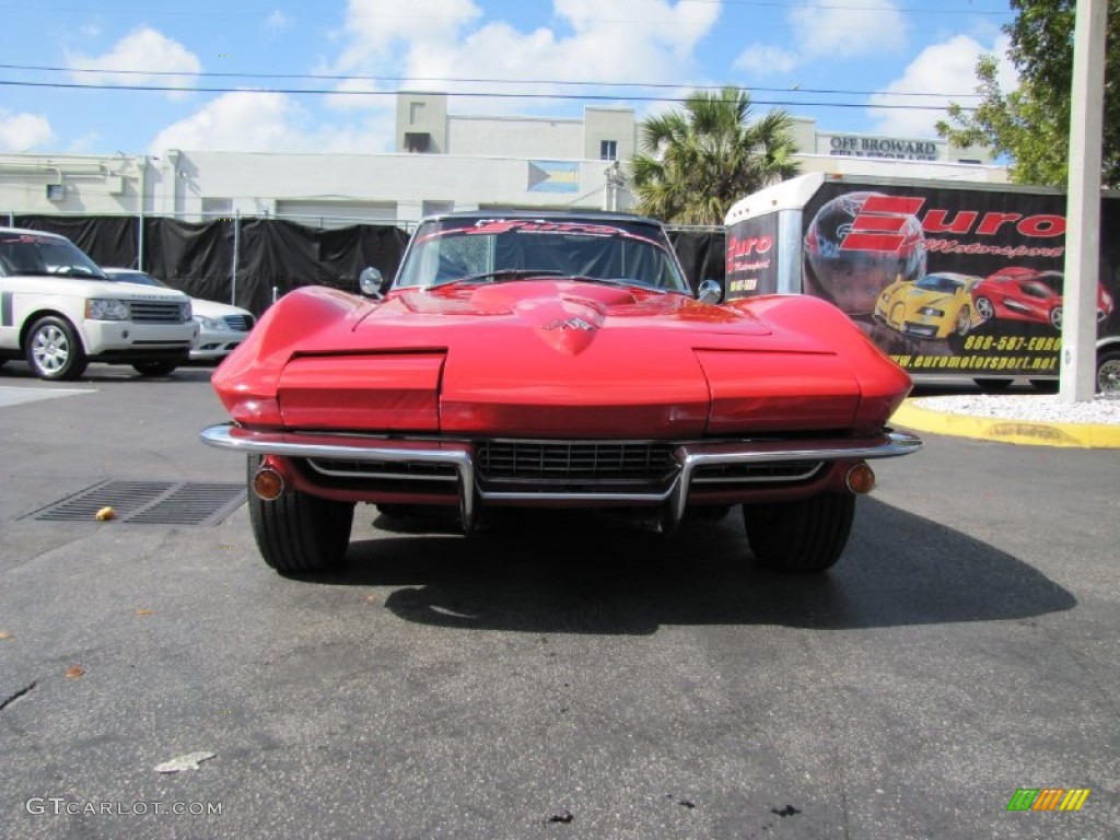 1966 Corvette Sting Ray Convertible - Rally Red / Black photo #6
