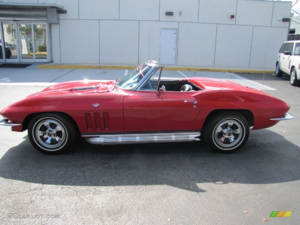 1966 Corvette Sting Ray Convertible - Rally Red / Black photo #10