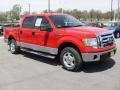 2009 Bright Red Ford F150 XLT SuperCrew  photo #6