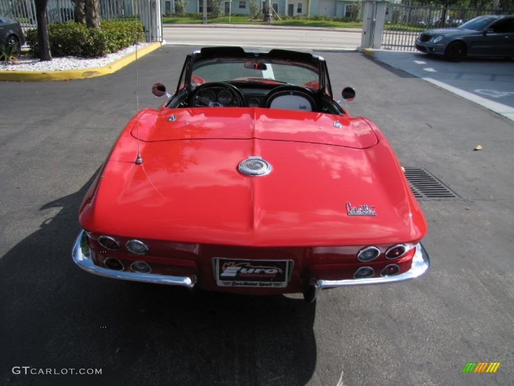 1966 Corvette Sting Ray Convertible - Rally Red / Black photo #16