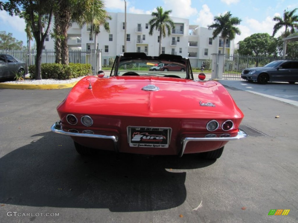 1966 Corvette Sting Ray Convertible - Rally Red / Black photo #17