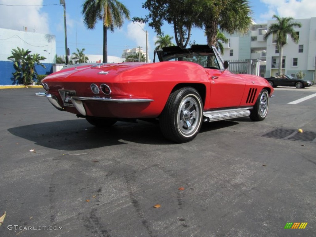 1966 Corvette Sting Ray Convertible - Rally Red / Black photo #20
