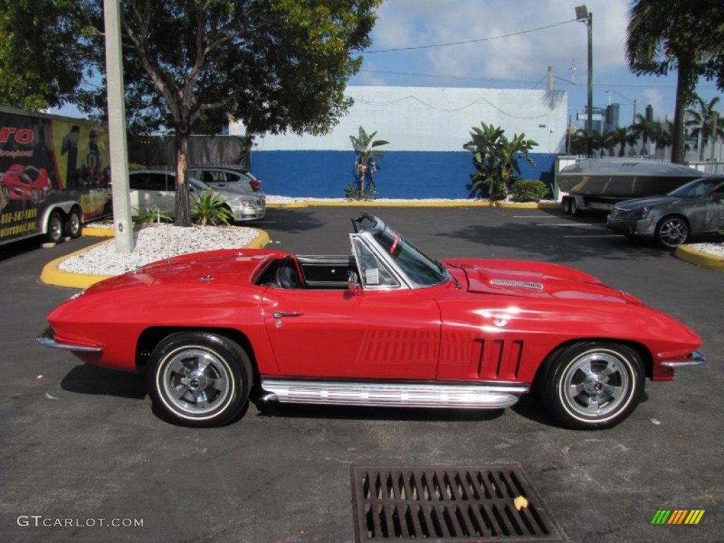 Rally Red 1966 Chevrolet Corvette Sting Ray Convertible Exterior Photo #79291974